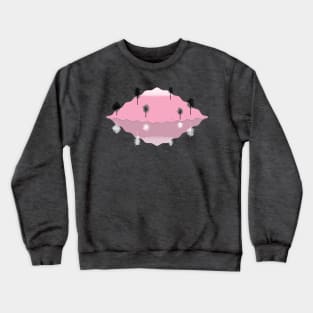 Empty Floating Island - Gray Void Crewneck Sweatshirt